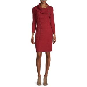 Women’s Studio One New York red sweater dress